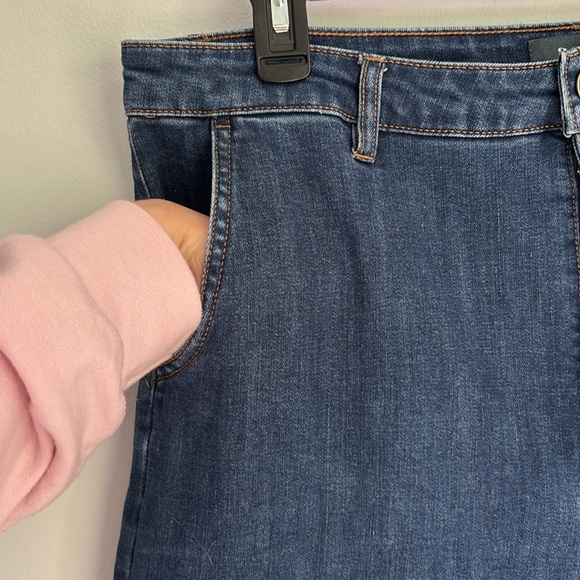 ModCloth The Grier Wide Leg Flare Jeans Ultra High Rise 90s Sz 16 Retro Vintage - Picture 6 of 14